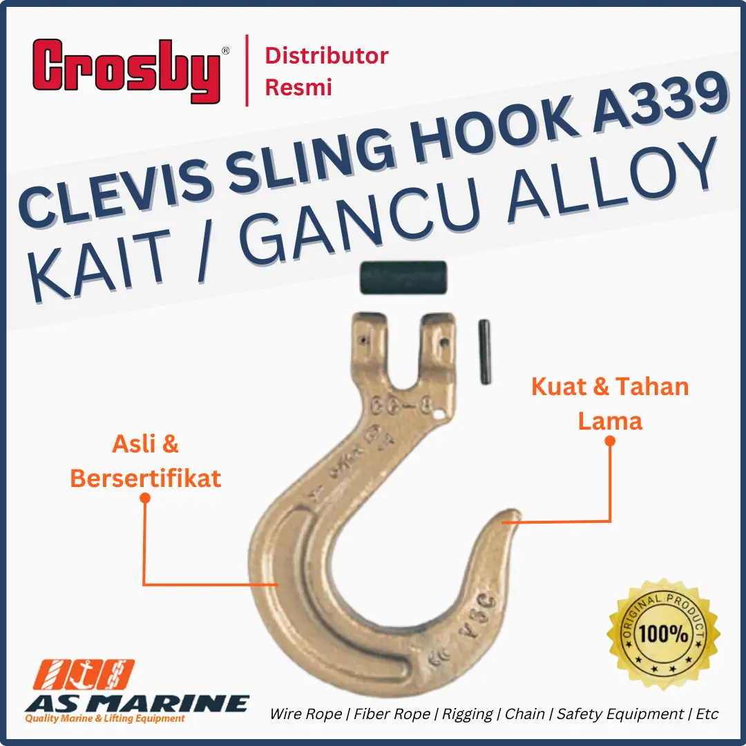 clevis sling hook crosby a339